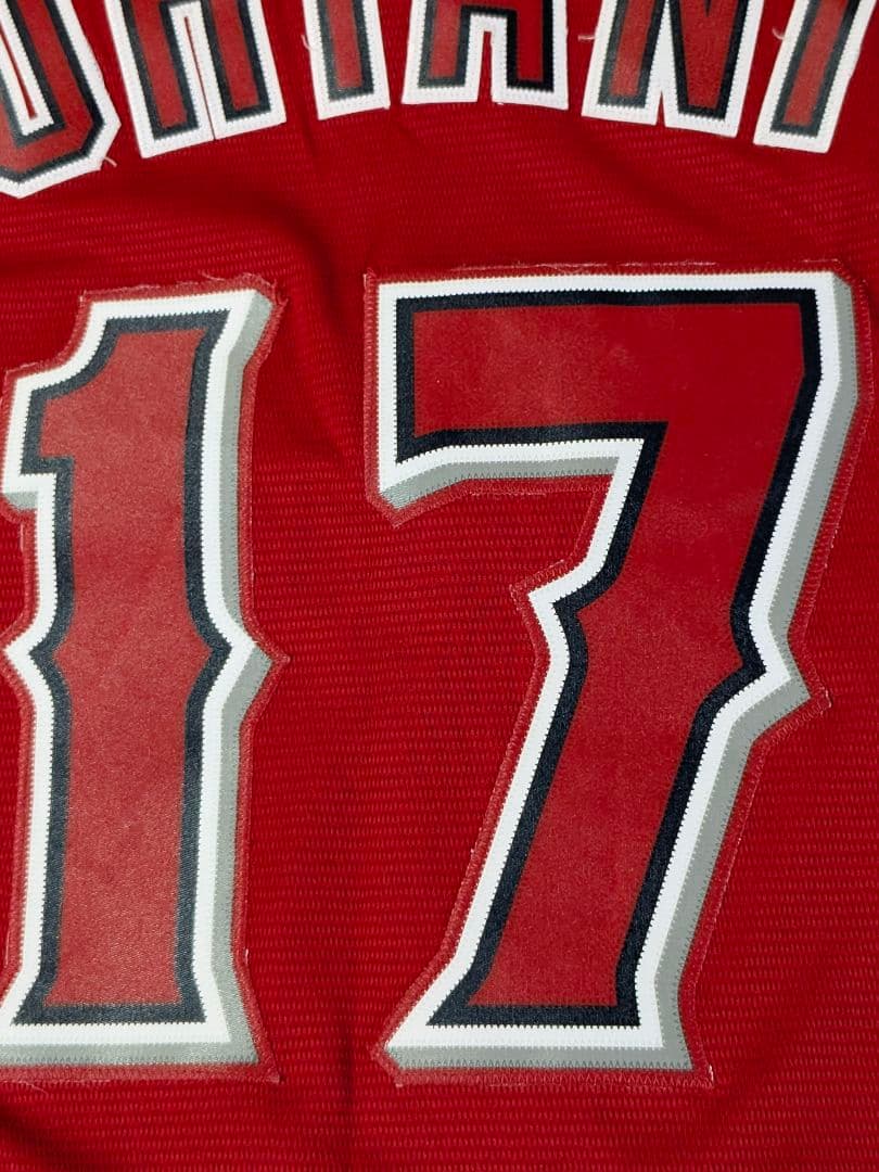 ②USA製 マジェスティック　エンゼルス 大谷翔平 ユニフォーム　Ｍ レッド