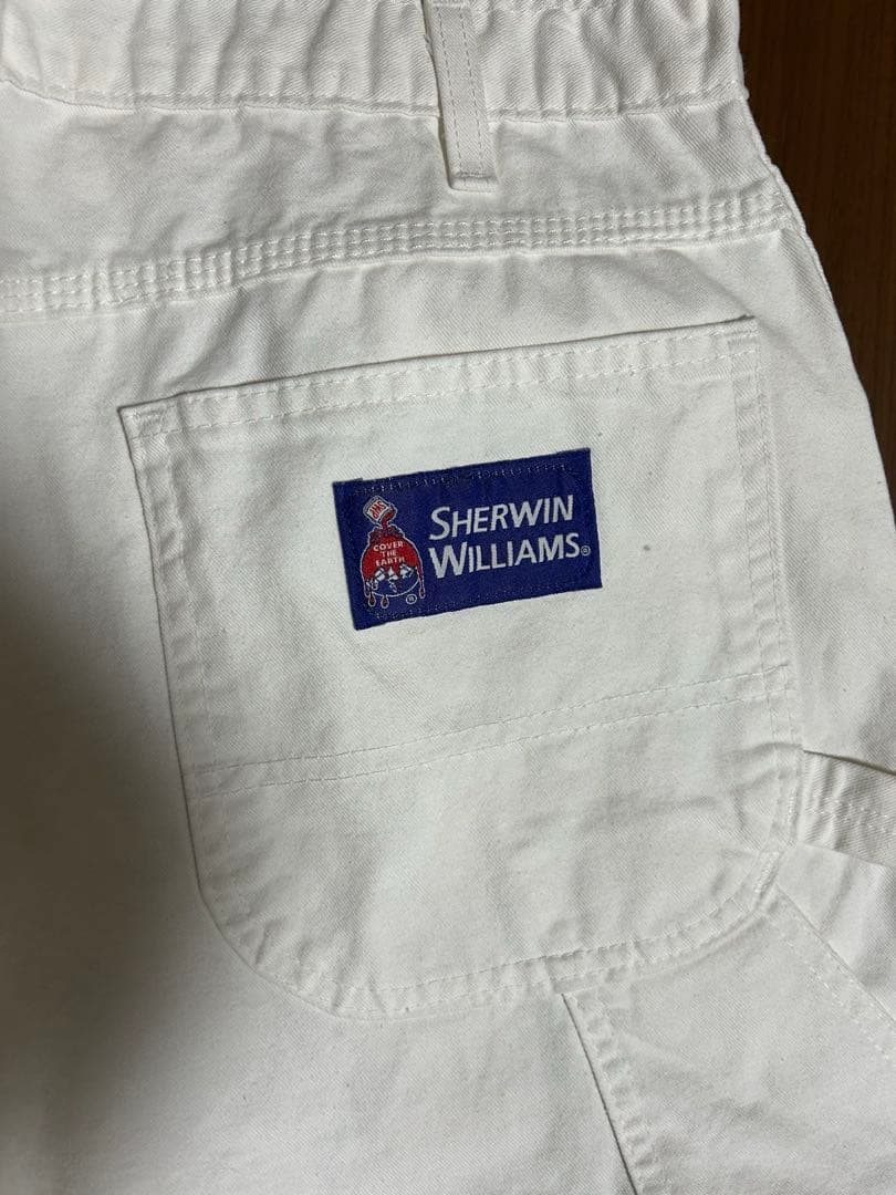 Sherwin-Williams ホワイトカーゴパンツ　Dickies