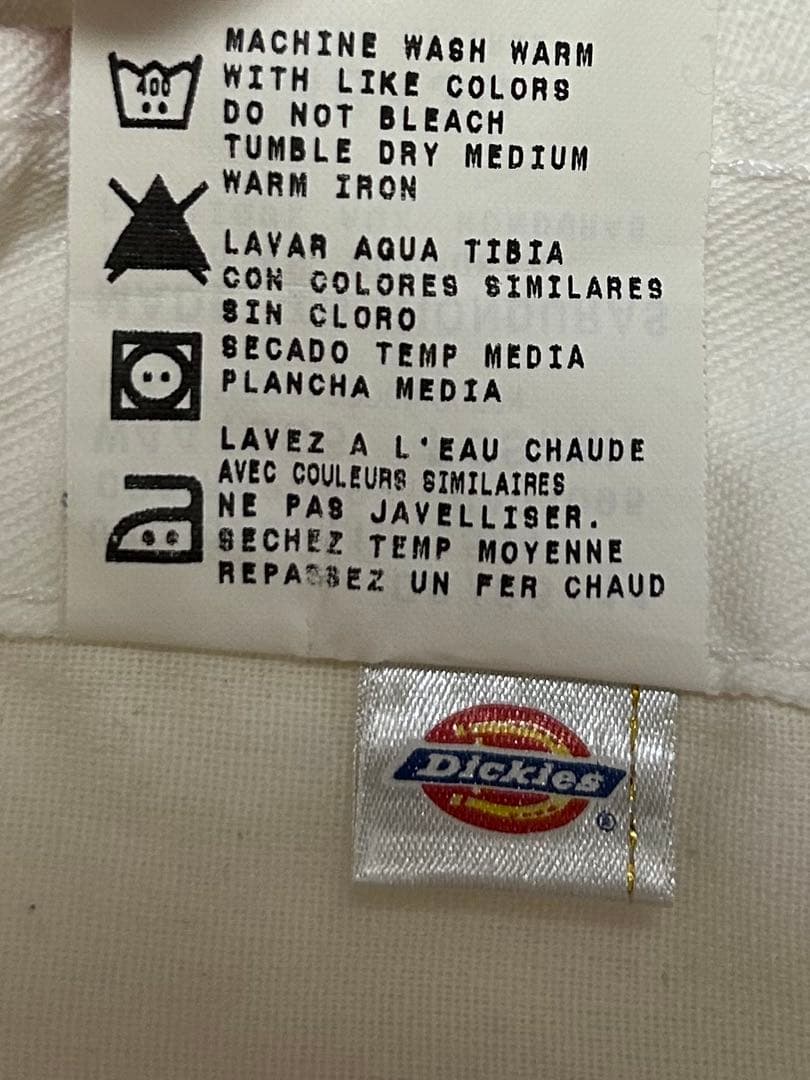 Sherwin-Williams ホワイトカーゴパンツ　Dickies