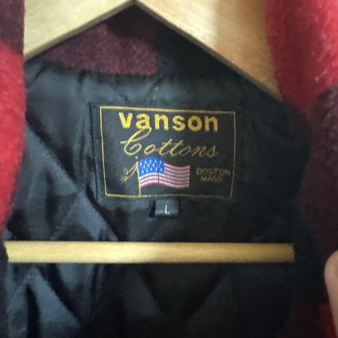 ヒ*オ様 Vanson ウールチェックジャケット Lサイズ