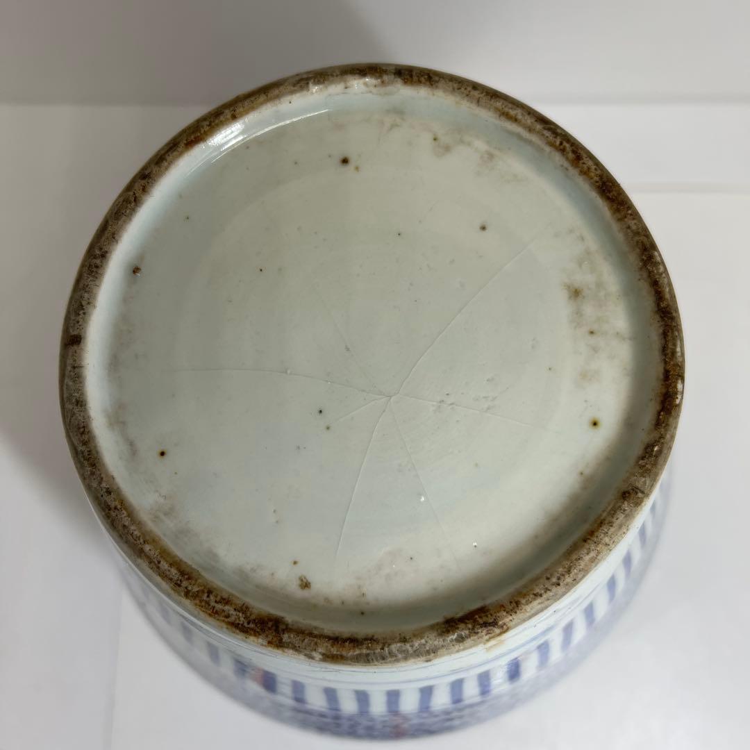 専用　古伊万里　蛸唐草壺　高さ約27.5㎝　東Y8-0224①タエサカ