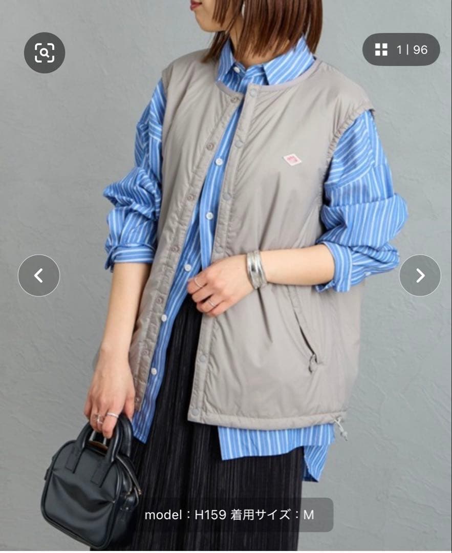 ✨️新品✨️DANTON/ダントンナイロンタフタ インサレーションノーカラーベスト