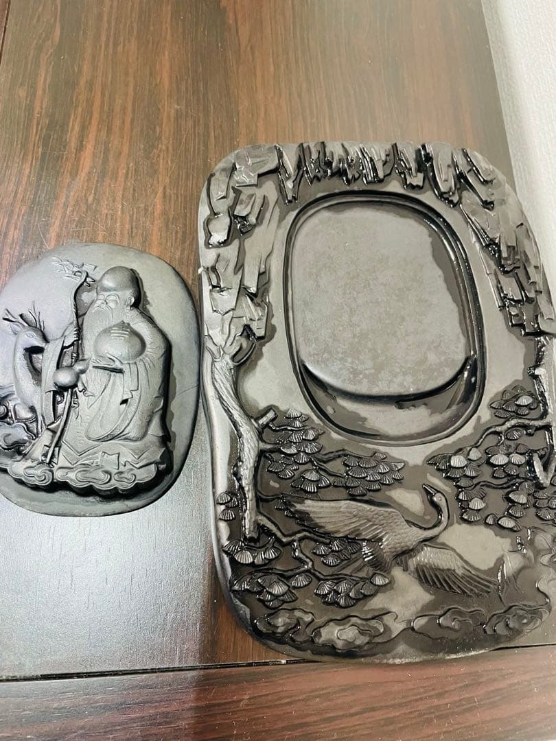 中国四大硯　澄泥硯　端渓硯　七福神　老坑　蓋台　唐物　時代物　 硯箱　古美術