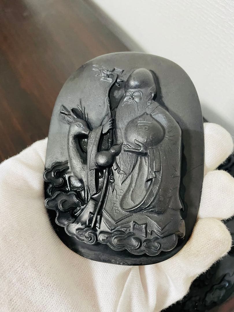 中国四大硯　澄泥硯　端渓硯　七福神　老坑　蓋台　唐物　時代物　 硯箱　古美術