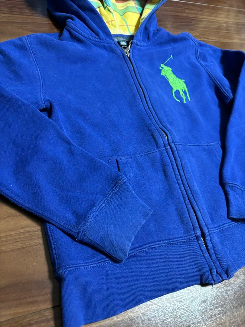 美品polo Ralph Laurenビックポニージップパーカー