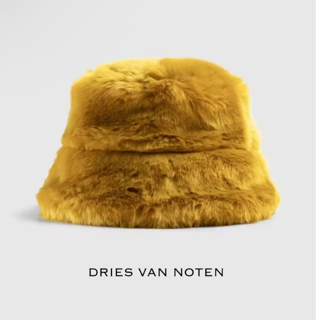 m*e様 新品 ドリスヴァンノッテン ファーバケットハット dries van
