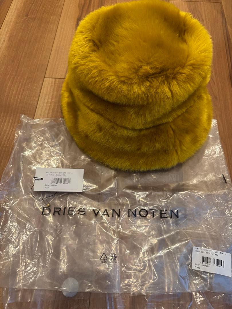 m*e様 新品 ドリスヴァンノッテン ファーバケットハット dries van