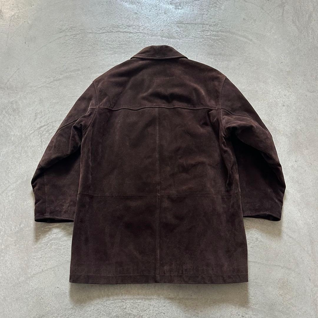 田*中様 エディーバウアー スエード レザーカーコート 美品