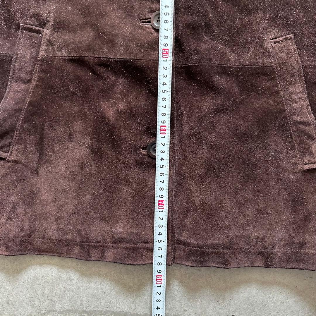 田*中様 エディーバウアー スエード レザーカーコート 美品