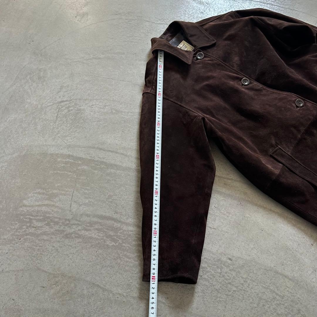 田*中様 エディーバウアー スエード レザーカーコート 美品