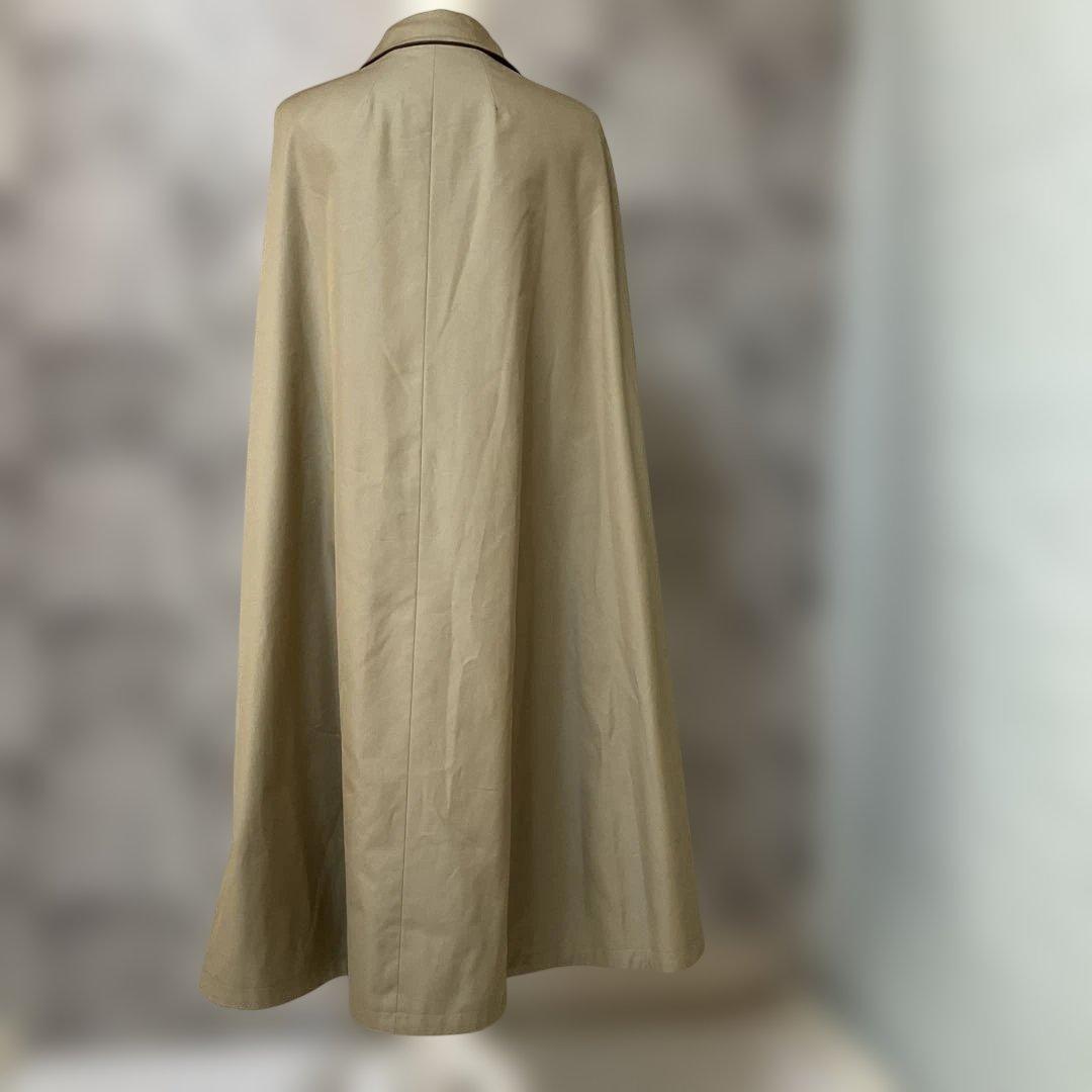 希少!!【DAKS】リバーシブルケープコート　玉虫色　ハウスチェック