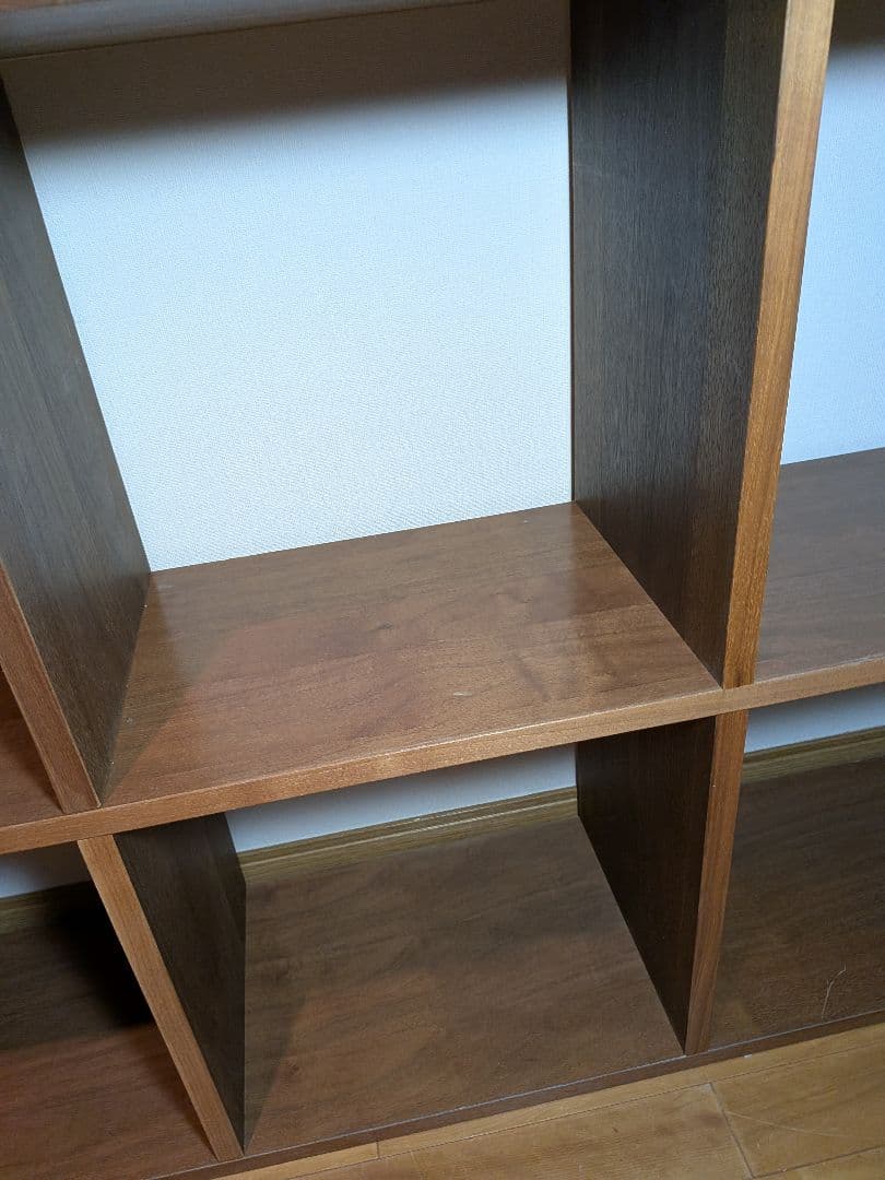 《送料込》無印良品 スタッキングシェルフ 5×2 ウォールナット 棚収納木製家具