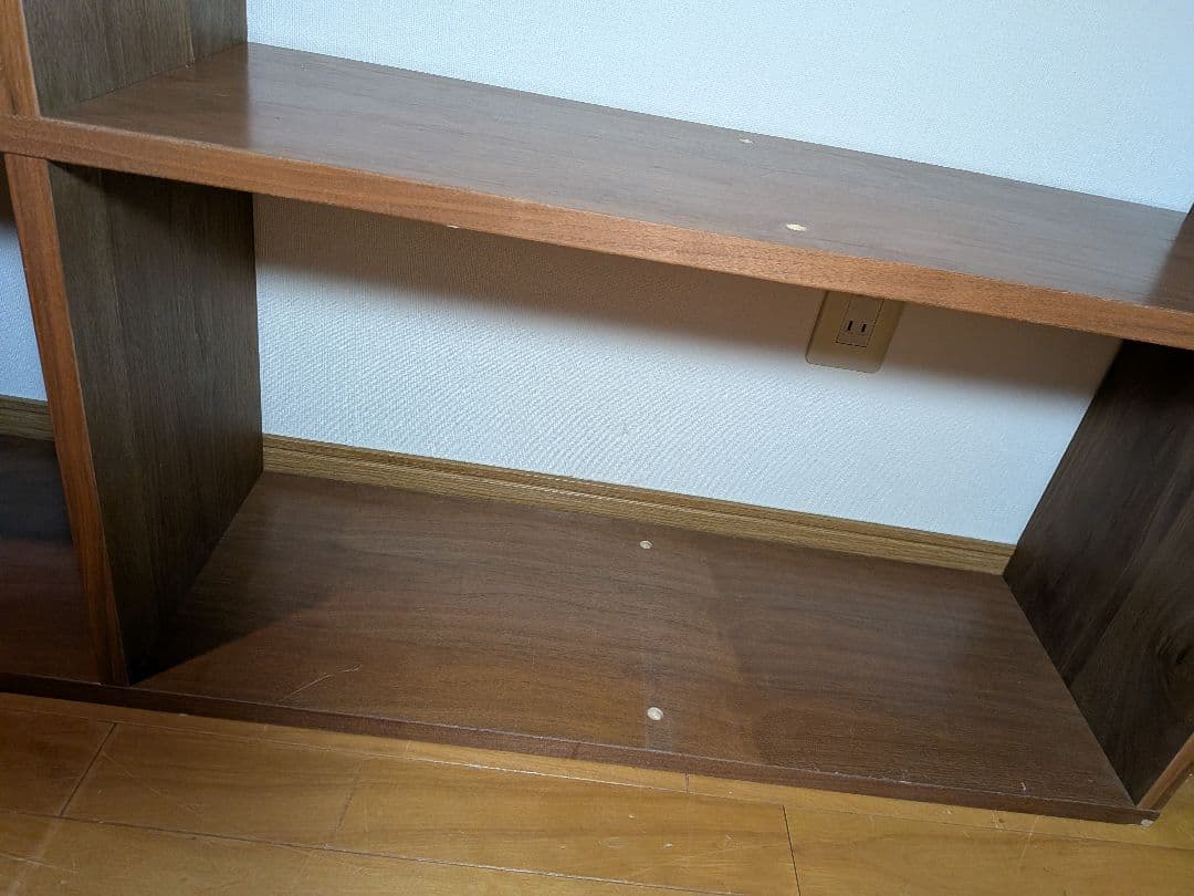 《送料込》無印良品 スタッキングシェルフ 5×2 ウォールナット 棚収納木製家具