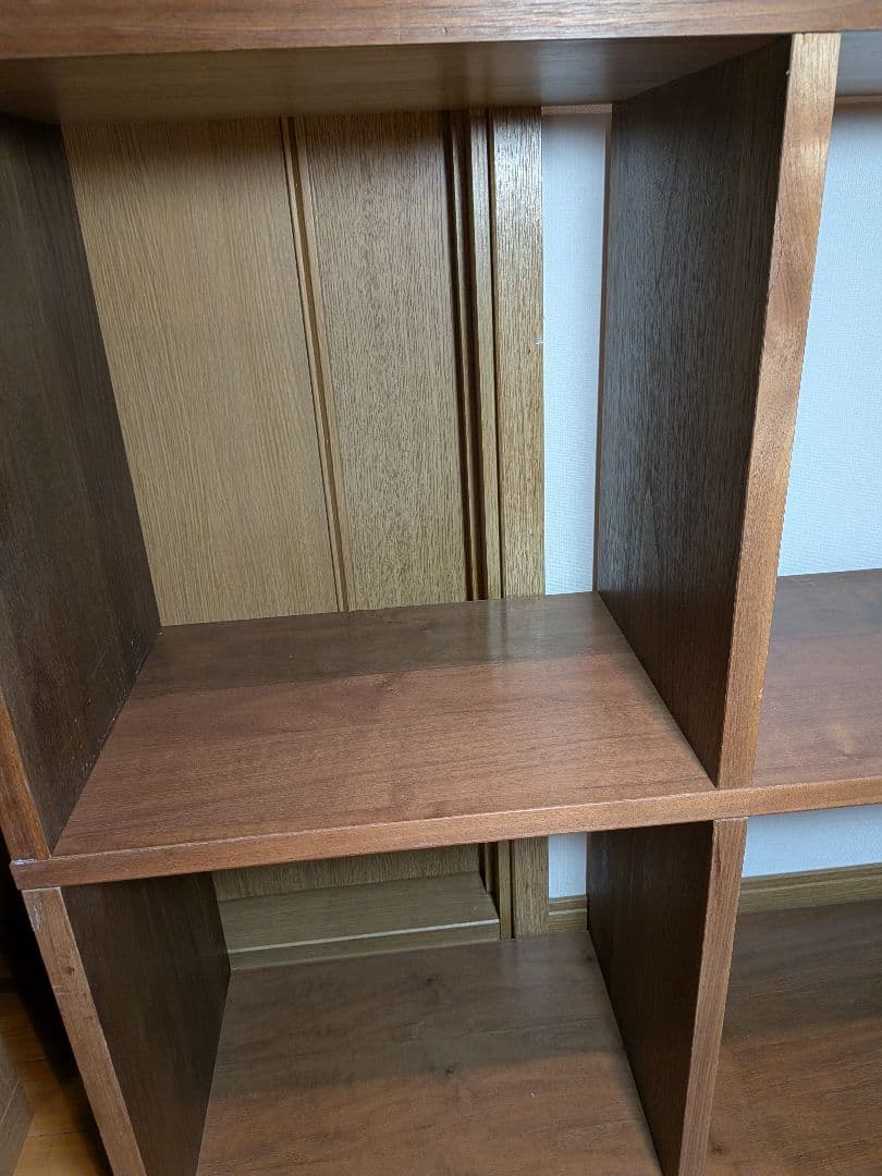 《送料込》無印良品 スタッキングシェルフ 5×2 ウォールナット 棚収納木製家具