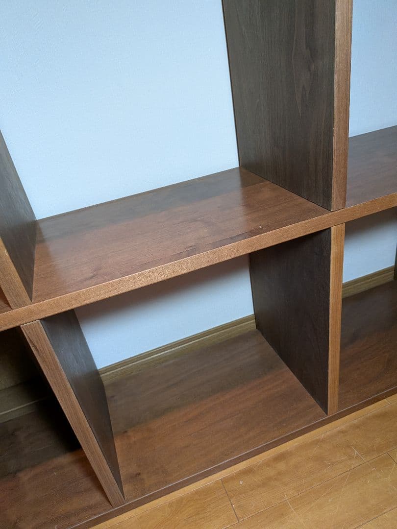 《送料込》無印良品 スタッキングシェルフ 5×2 ウォールナット 棚収納木製家具