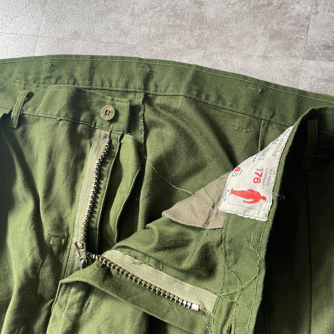 80s スウェーデン軍 実物 M59 ワークパンツ 176