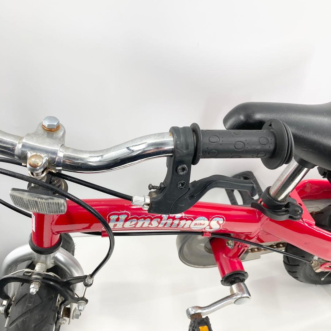 へんしんバイクS 赤 キッズ自転車 ペダル付 子供用 12インチ サドル傷あり