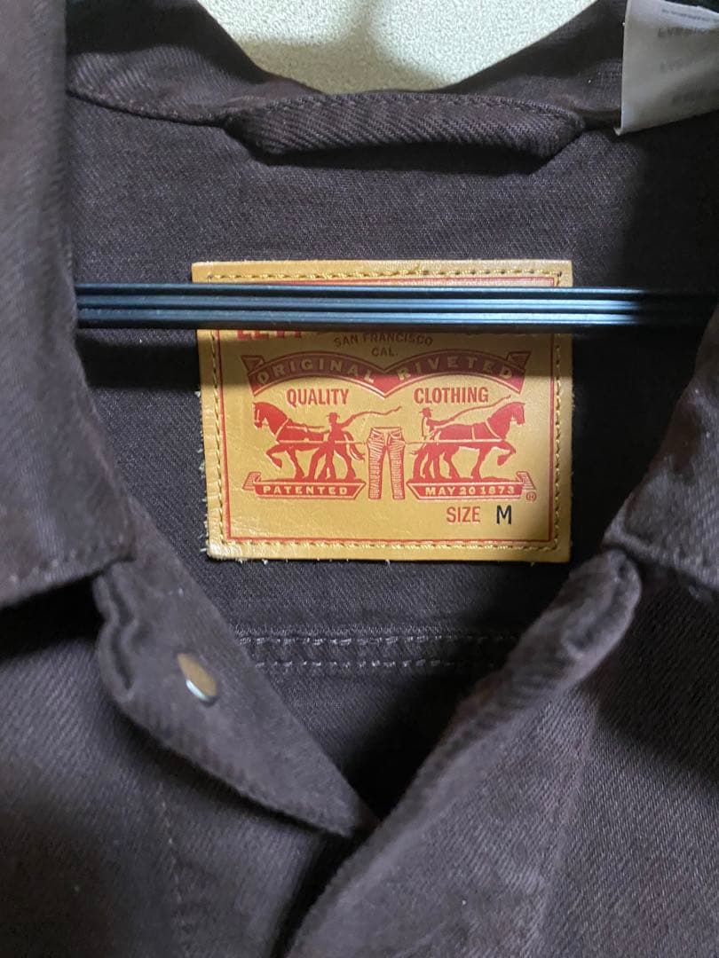 Levi's ダークブラウン デニムジャケット M