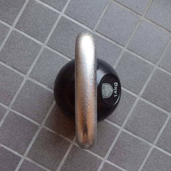 業務用新品 アメリカンバーベル ラバーコート ケトルベル 14kg