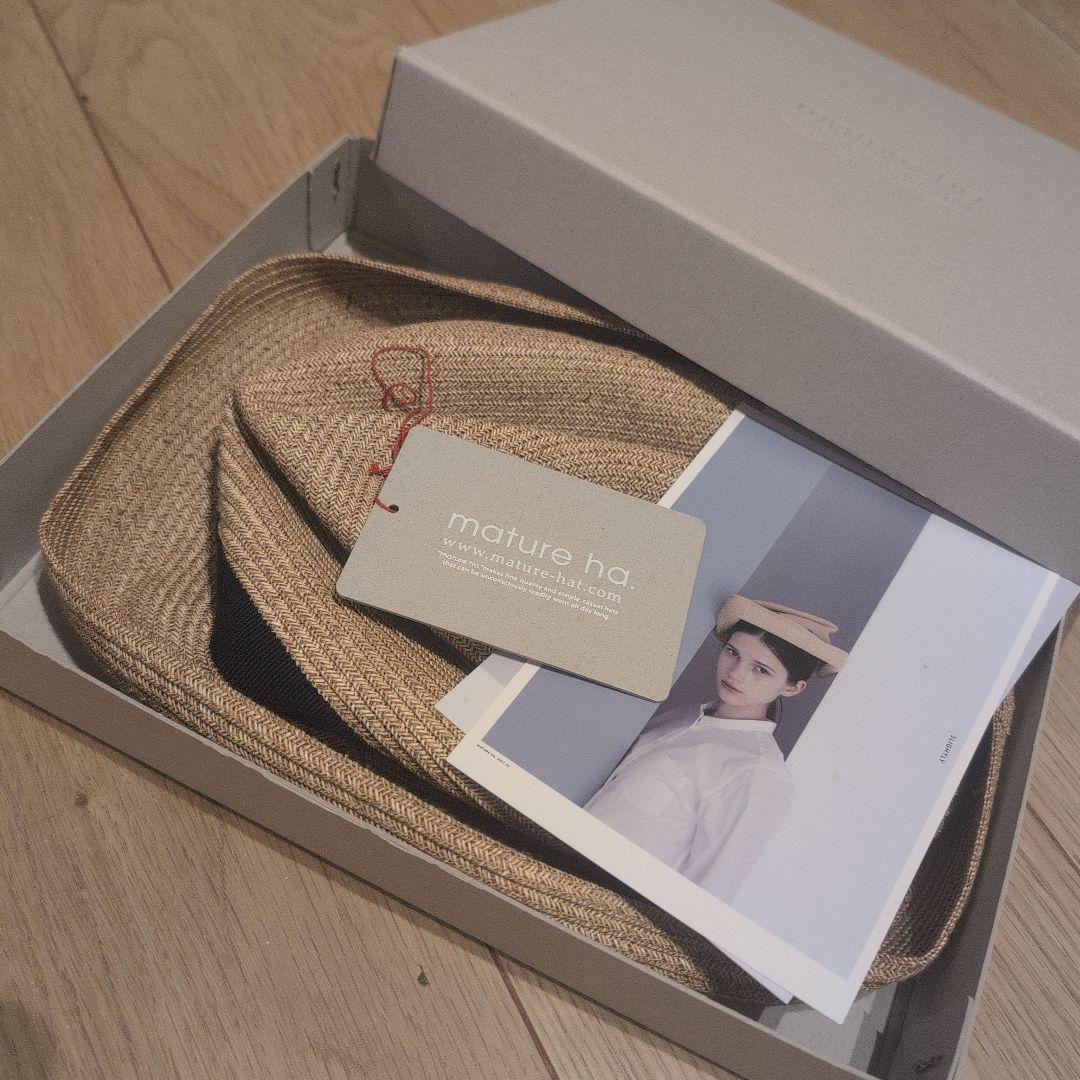 【美品】マチュアーハ　104 BOXED HAT 7cm brim