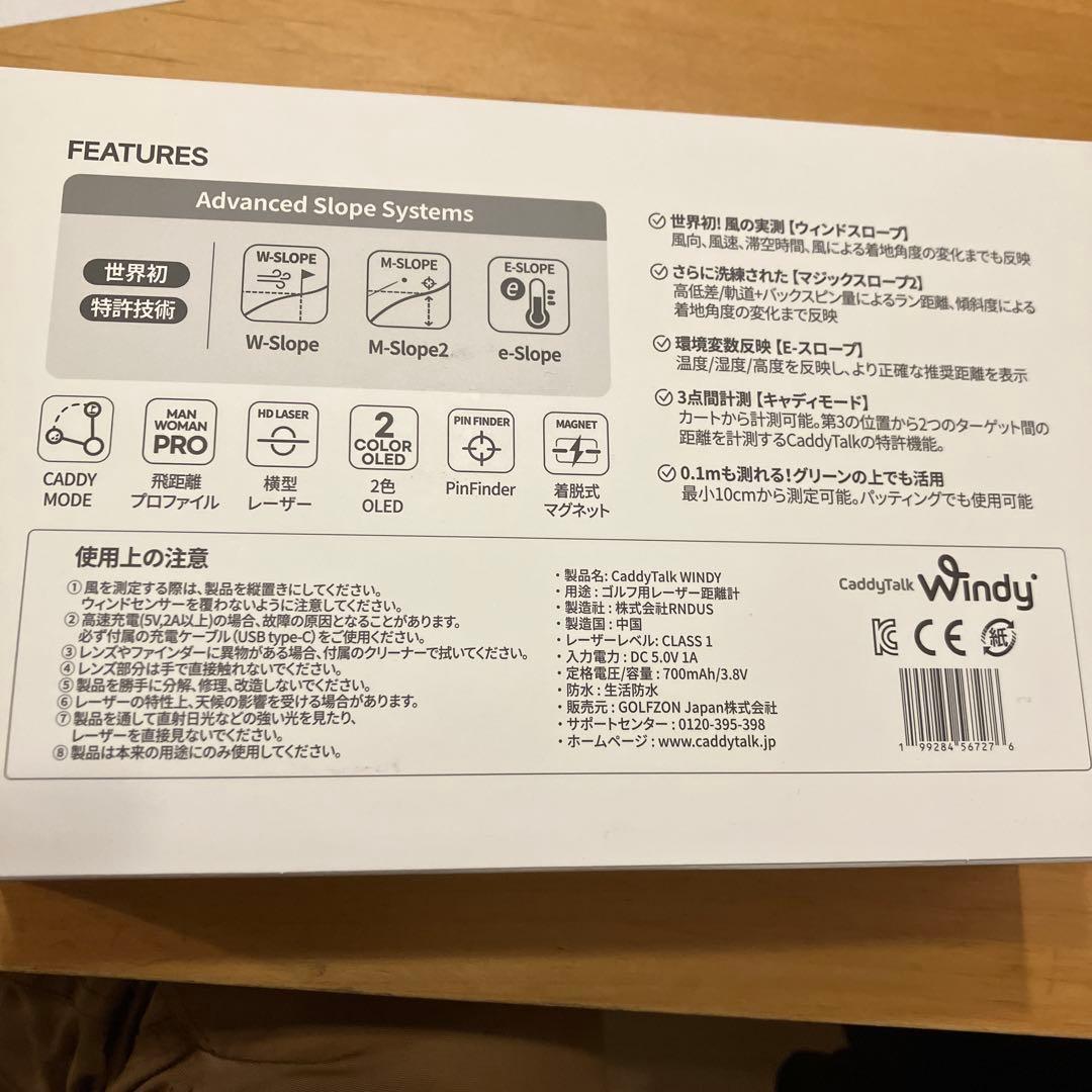 【新品未使用】キャディトーク Caddy Talk Windy レーザー距離計
