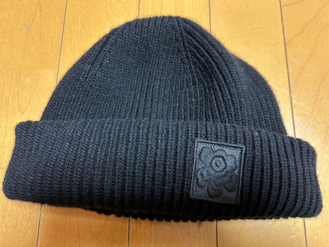 ク*！様 値下げ！ 早い者勝ち marimekko ブラックニットビーニー