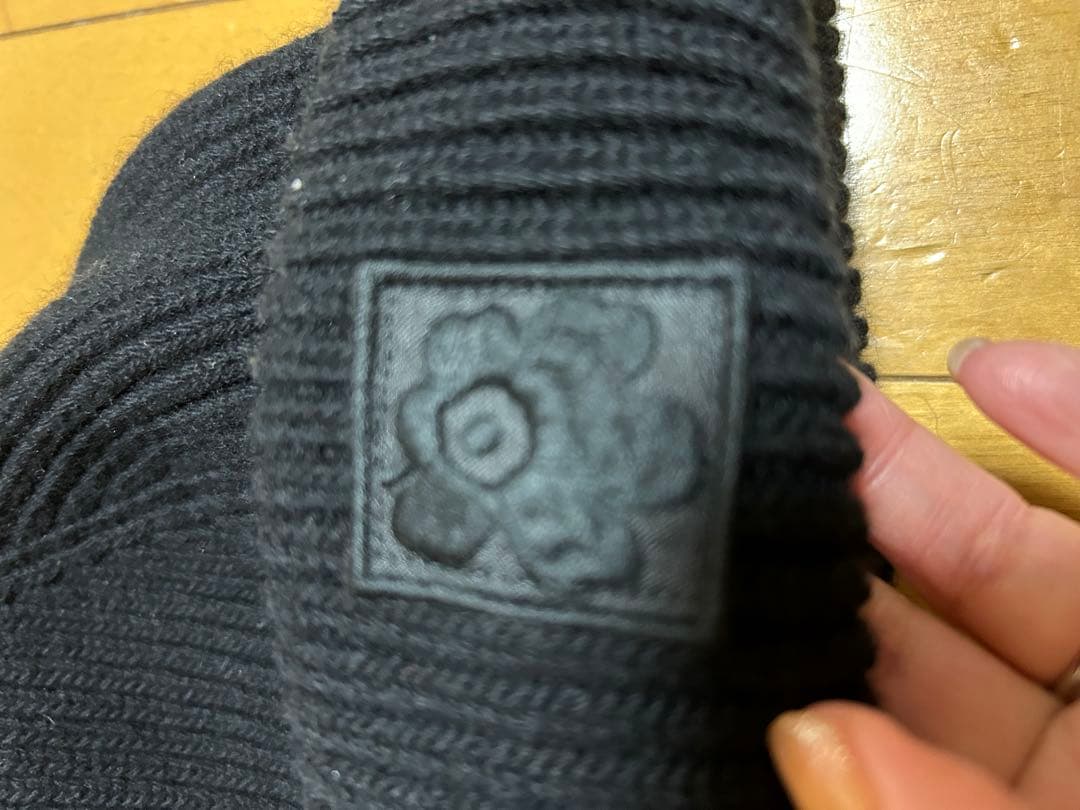 ク*！様 値下げ！ 早い者勝ち marimekko ブラックニットビーニー