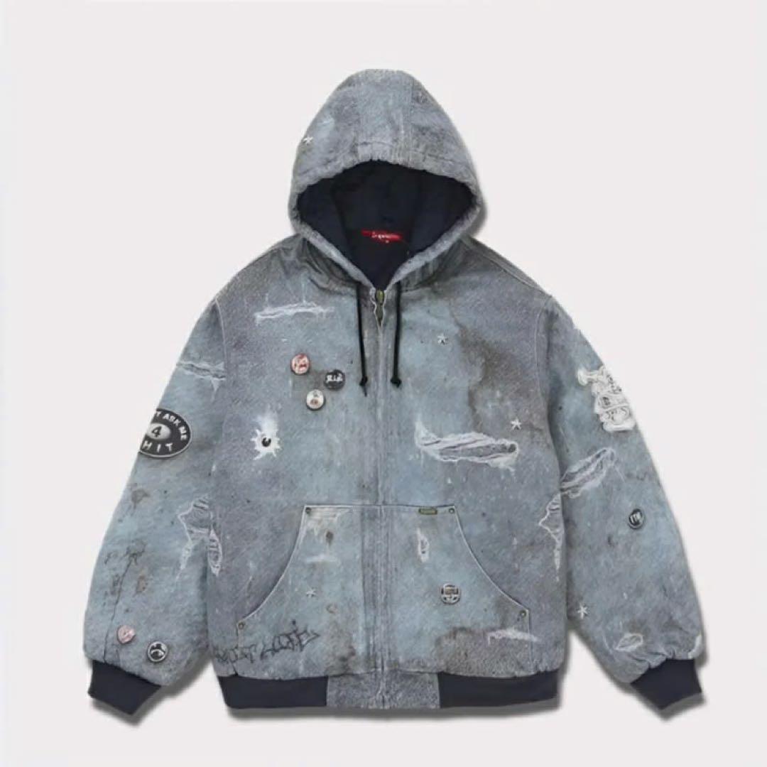 HJR Trompe L’oeil フード付きジャケット Lサイズ グレー