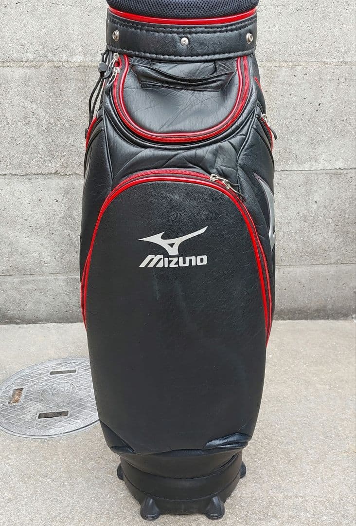 Mizuno キャディバッグ 黒/赤