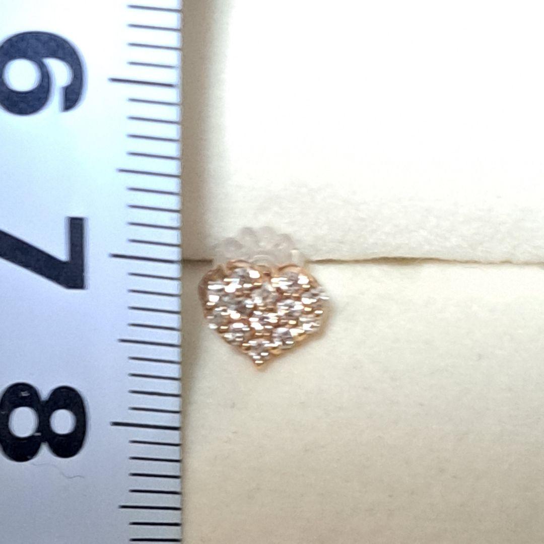 TAROK18 ハートダイヤモンド0.16ct ピアス 片方