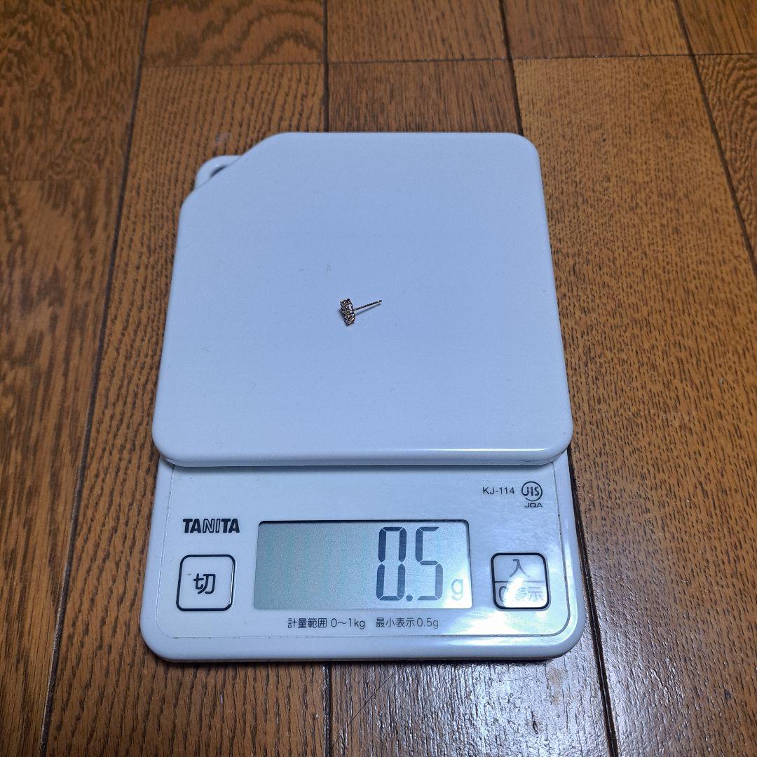 TAROK18 ハートダイヤモンド0.16ct ピアス 片方