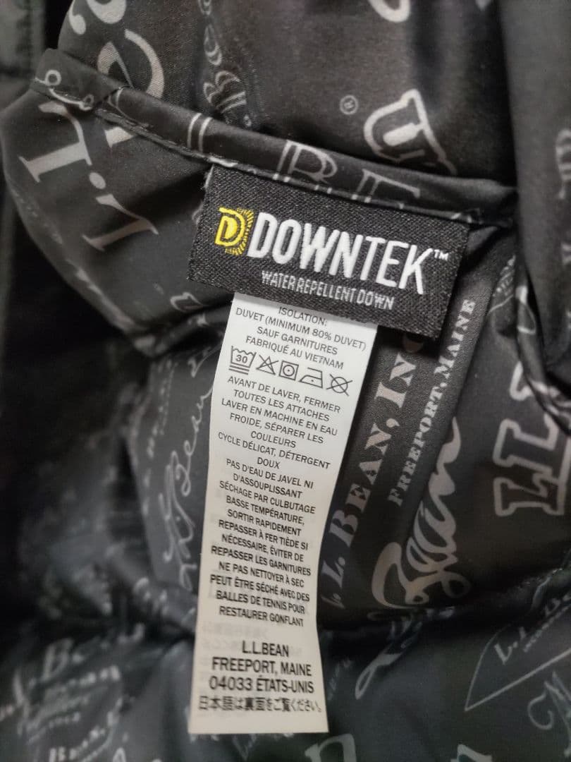 【美品】L.L.Bean /トレイルモデル ダウンベスト 82 / 黒