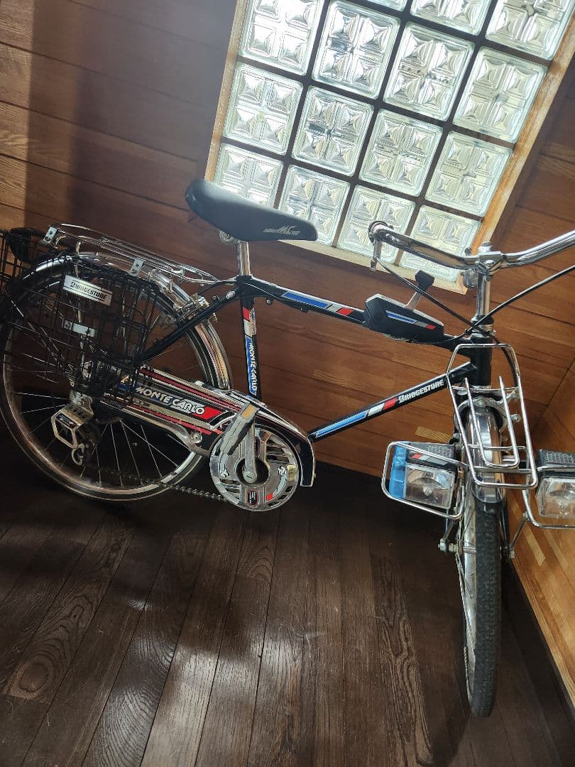 モンテカルロ 自転車 サイドカゴ付き　切り替え変速
