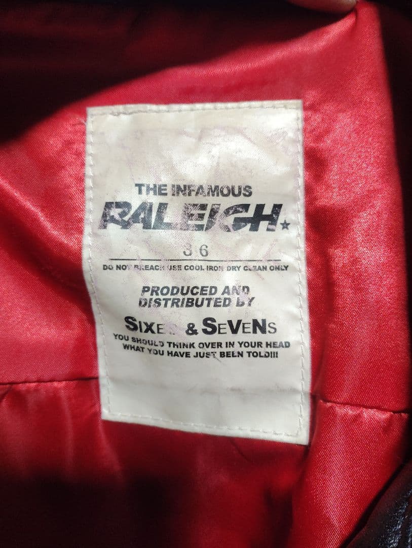 RALEIGH ダブルライダース レザージャケット 36