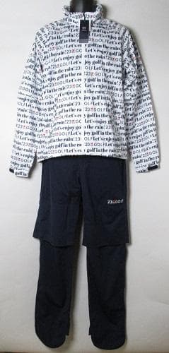 新品 23区GOLF　撥水 ストレッチ レインウェア上・下セット/M/ホワイト