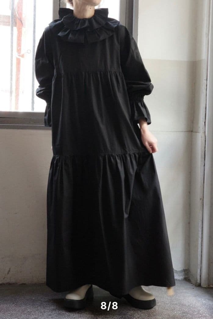 shizu☆erikokatori　ハイネックフリルカラーロングドレス☆