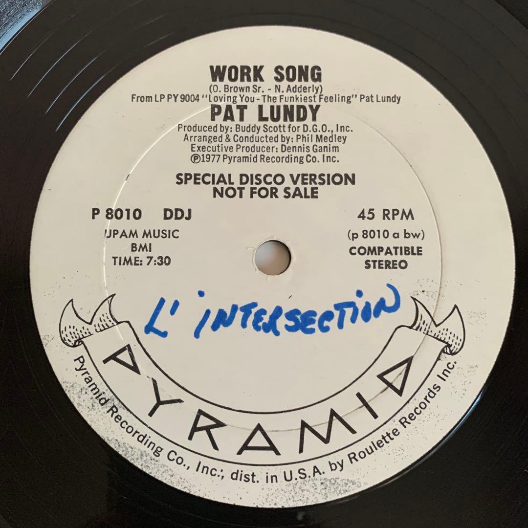 【USプロモ盤】PAT LUNDY / WORK SONG