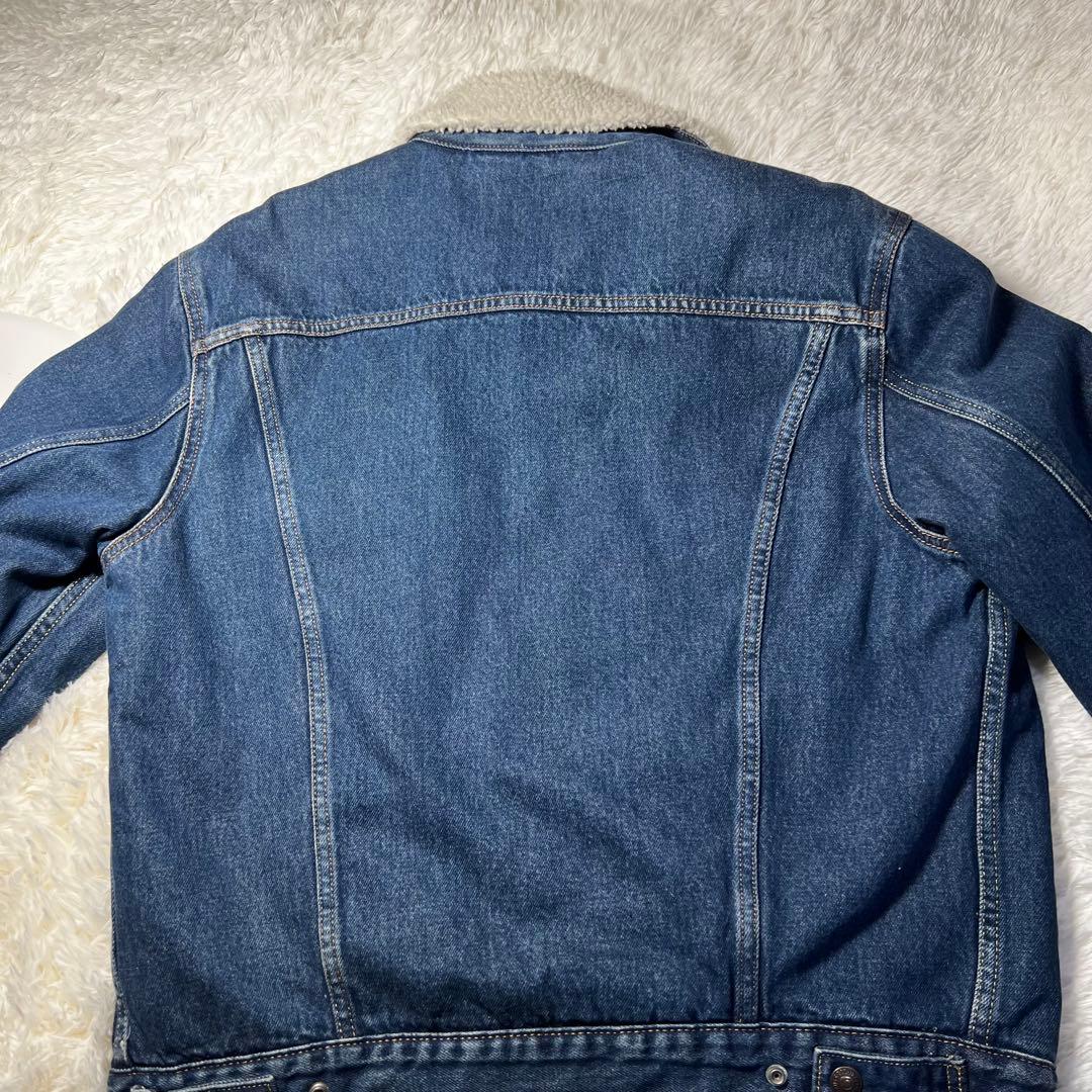 ✨美品✨Levi's リーバイス/Gジャン/S/コットン/インディゴ/裏ボア