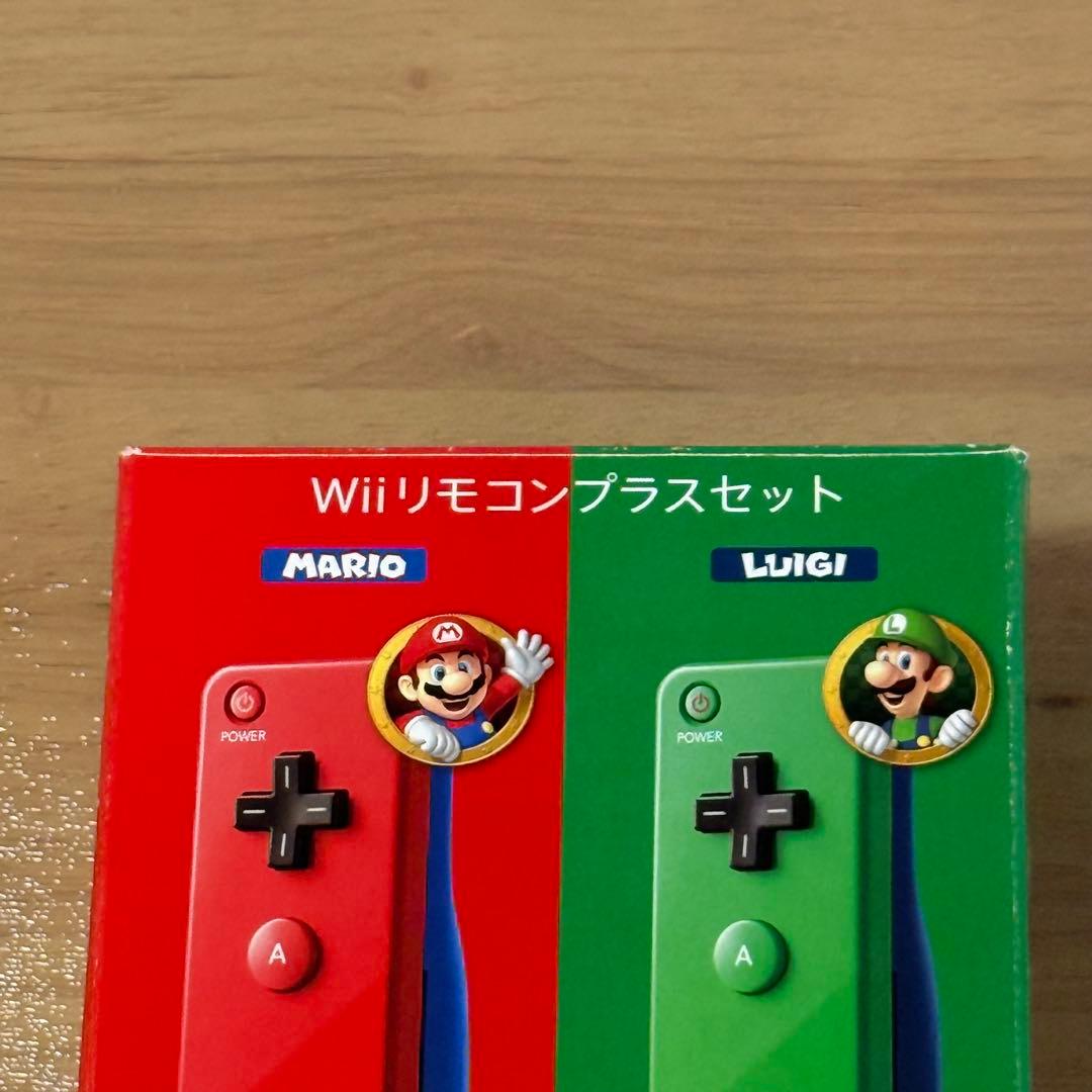 6-128 Wii リモコンプラスセット マリオ ルイージ 箱付き