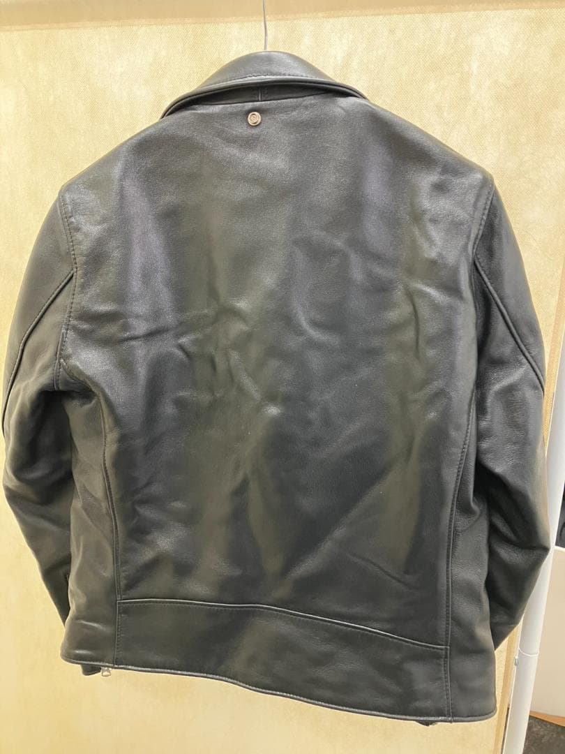 Schott 228US ラムレザーダブルライダースジャケット 40 ボア付き