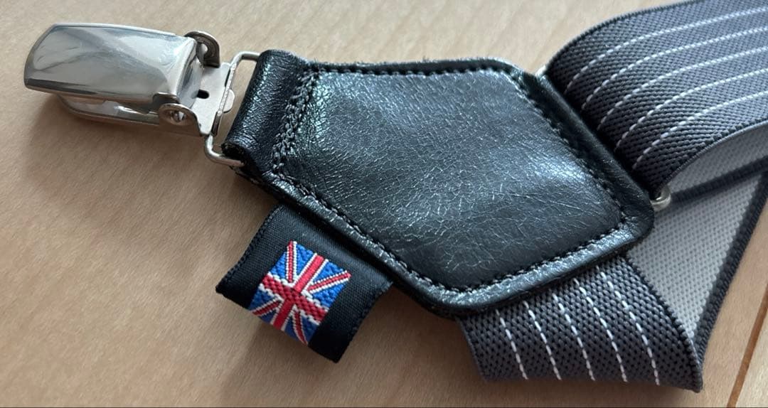 美品　BOSTON サスペンダー　イギリス製　made in England