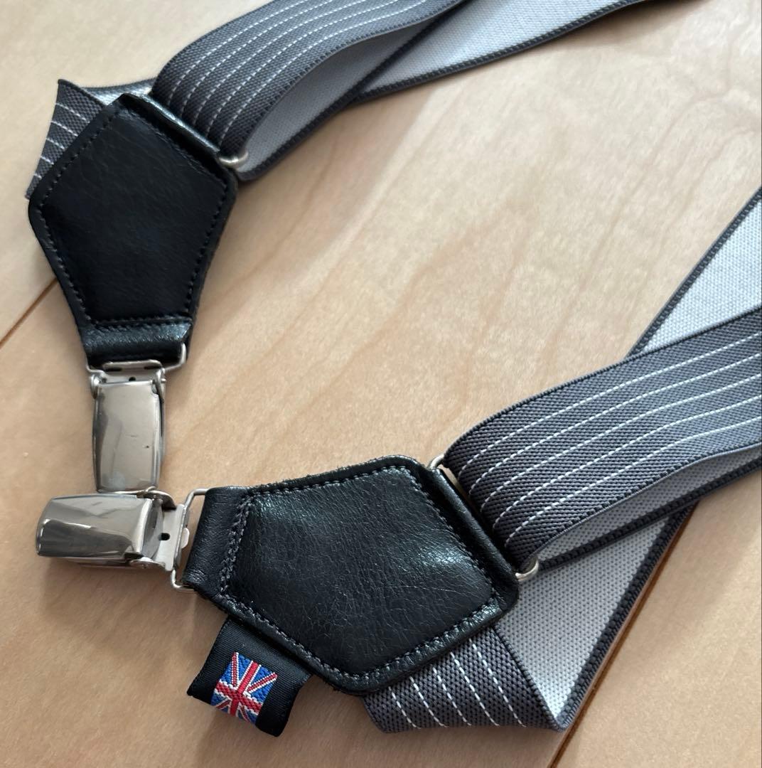 美品　BOSTON サスペンダー　イギリス製　made in England