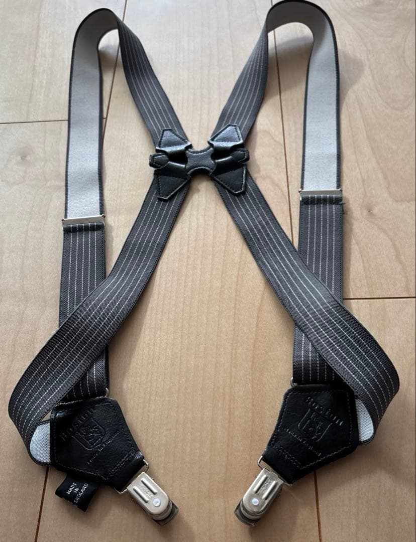 美品　BOSTON サスペンダー　イギリス製　made in England