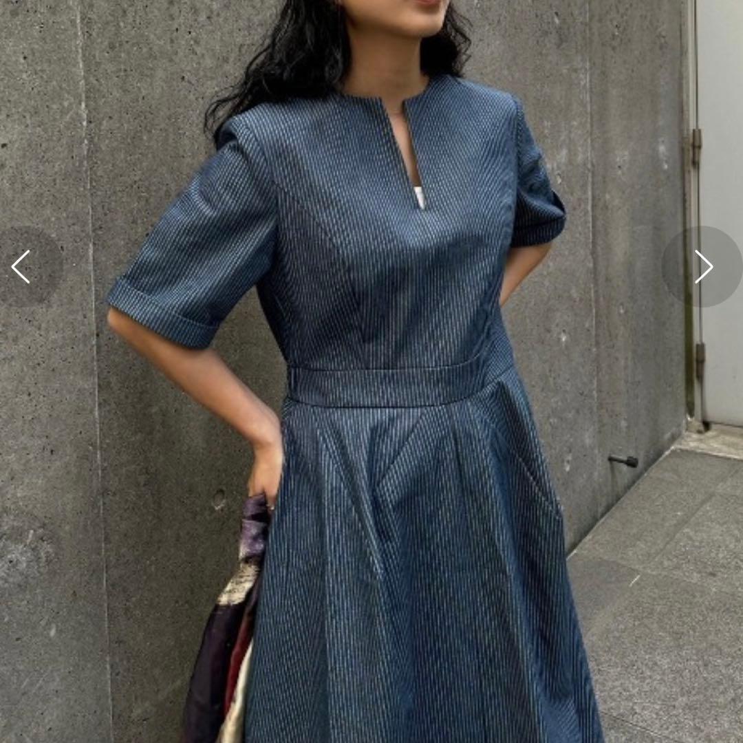 2024 アメリヴィンテージ DENIM DIMENSIONAL DRESS S