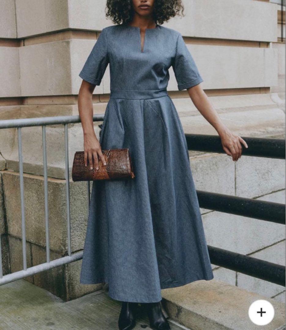 2024 アメリヴィンテージ DENIM DIMENSIONAL DRESS S