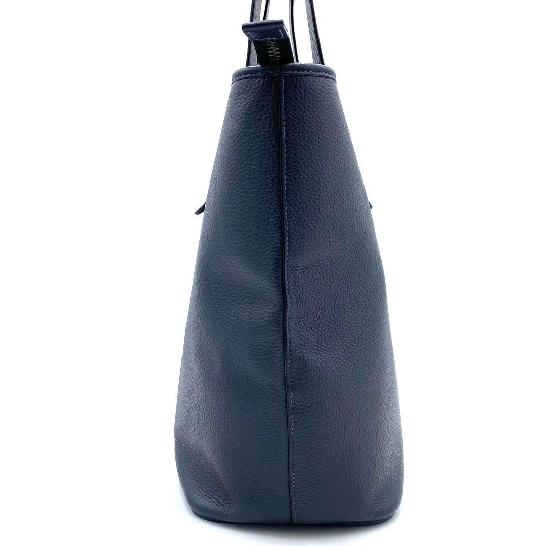 極美品✨COACH サリバン ビジネストート A4肩掛け レザー ネイビー