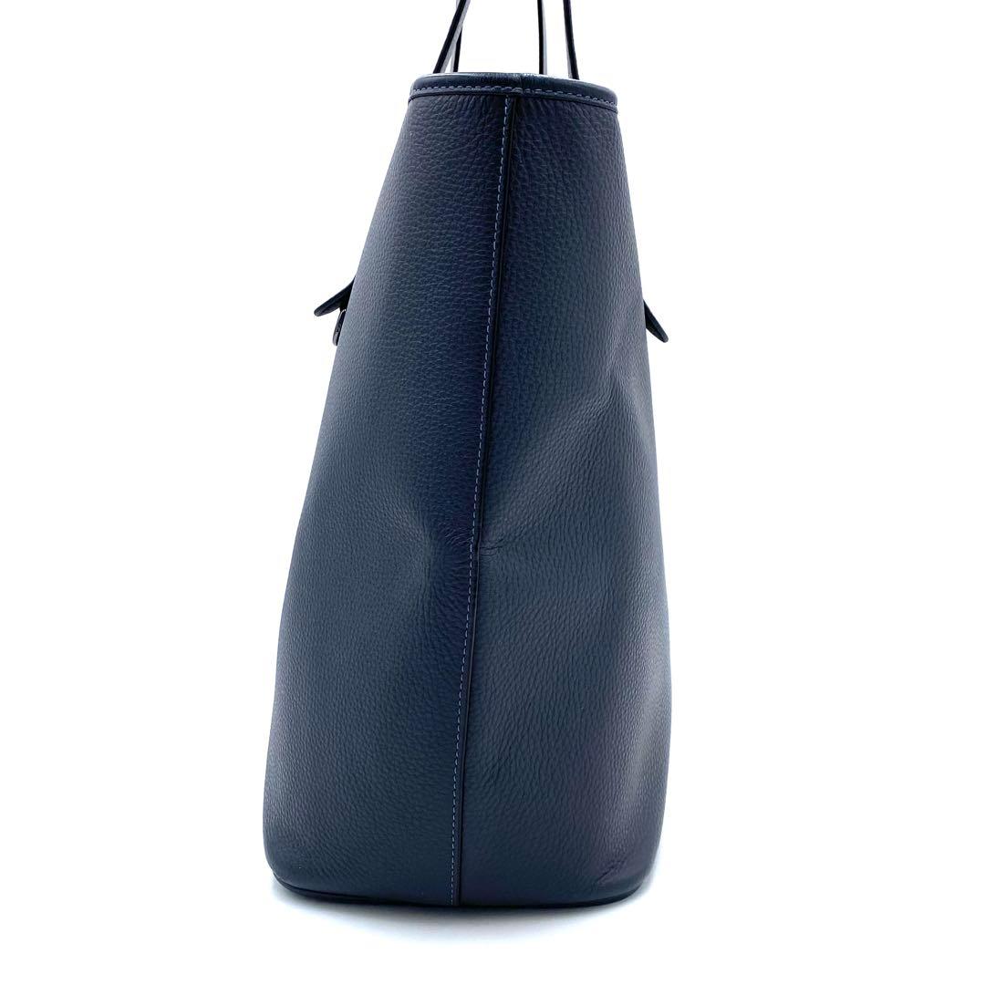 極美品✨COACH サリバン ビジネストート A4肩掛け レザー ネイビー