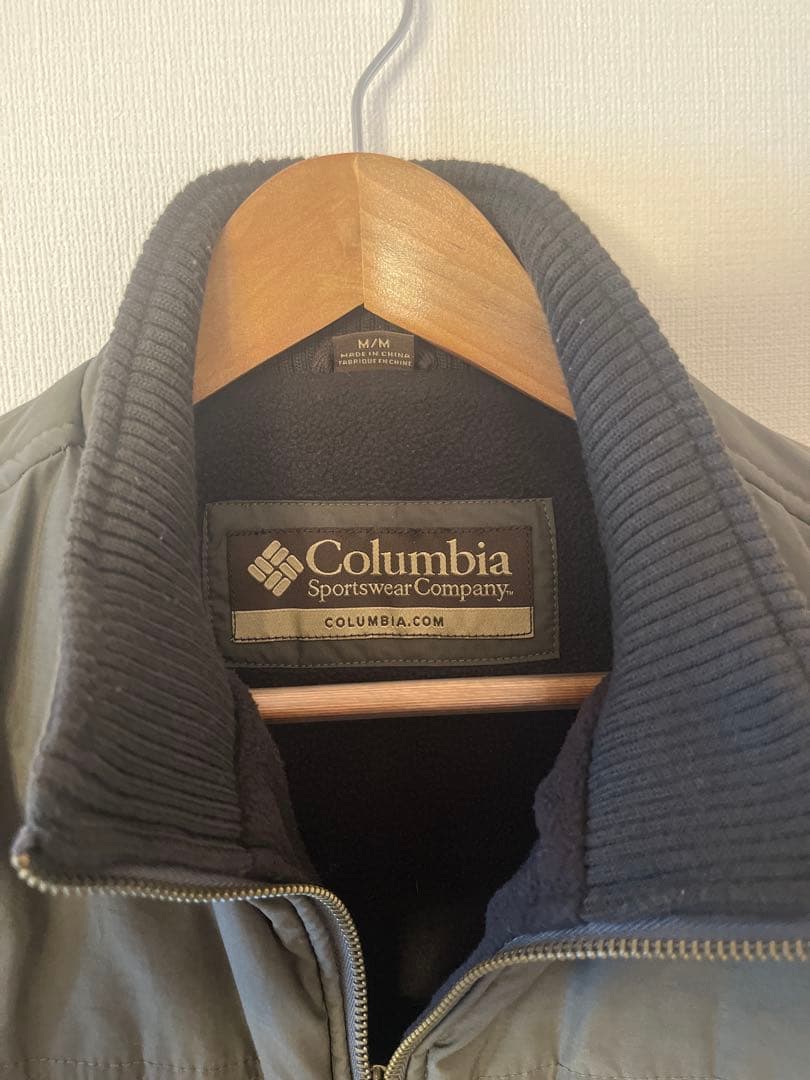 Columbia レザージャケット ライナー付き 2WAY 黒 M ベスト脱着可