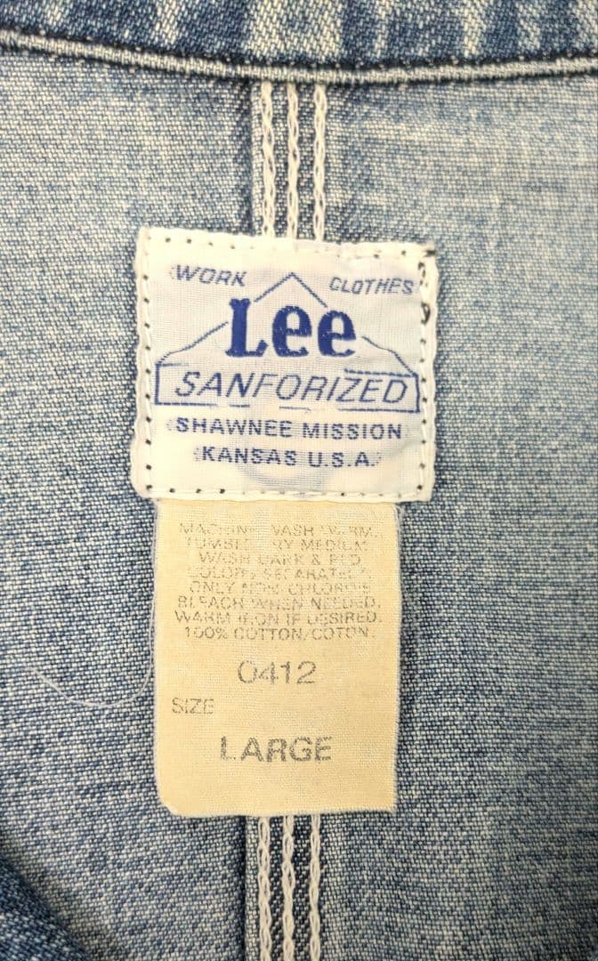 Lee 91-J 90's 復刻 カバーオール Lサイズ