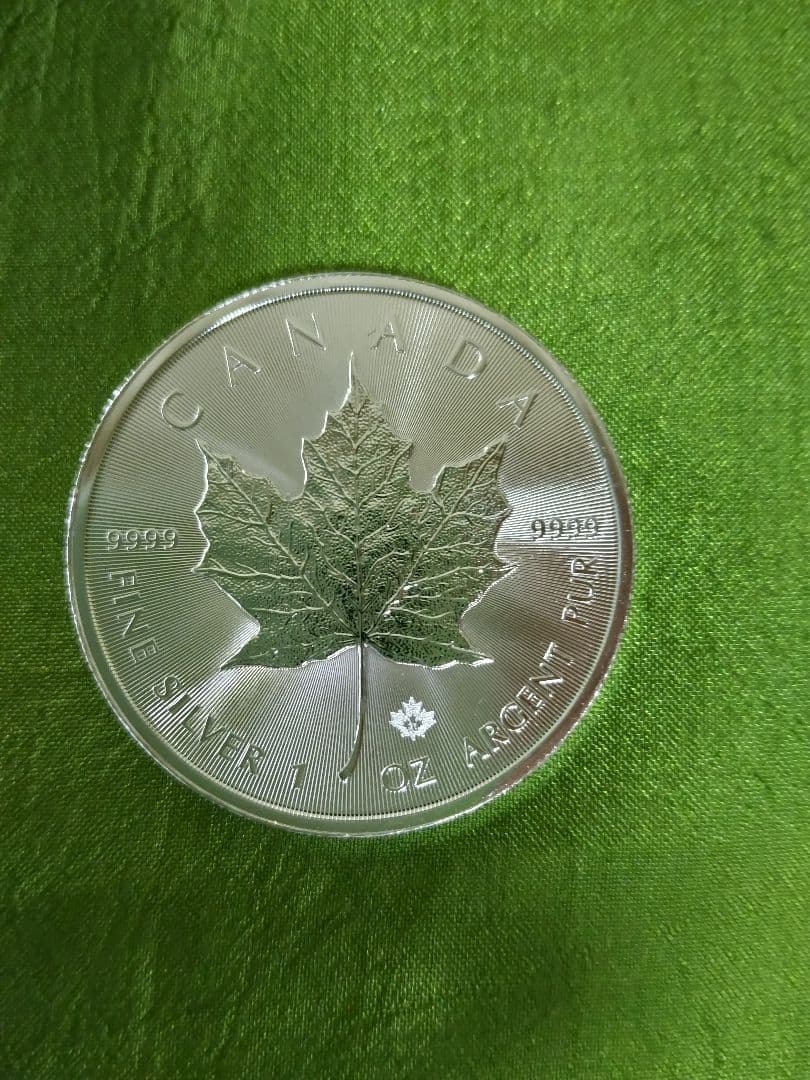 カナダ 2021年 1オンス メ―プルリ―フ銀貨 クリアケ―ス入り １枚
